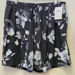 Nike Volley Swim Breaker Shorts 7" Men’s XXL Floral Boxer Brief Liner 4 Stretch